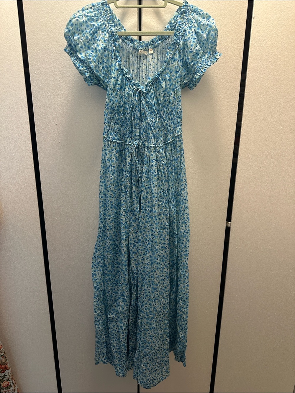 Doen Blue Floral Maxi Dress